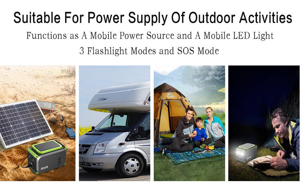 Portable Power Station — 148Wh Solar Generator & Backup Battery