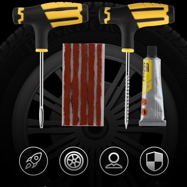 Car Tire Repair Kit — Fix-A-Flat Emergency Tool Set