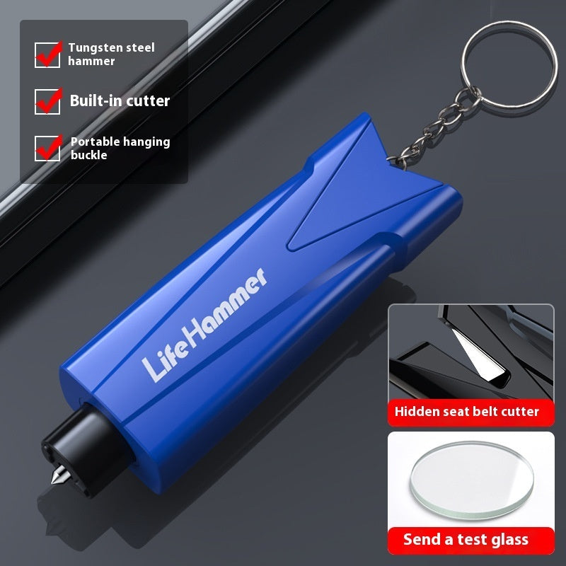 Car Emergency Window Breaker & Seatbelt Cutter — Vehicle Safety Hammer