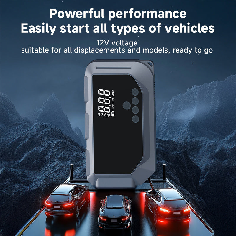 12V Car Battery Jump Starter with 150PSI Air Compressor & Tire Inflator