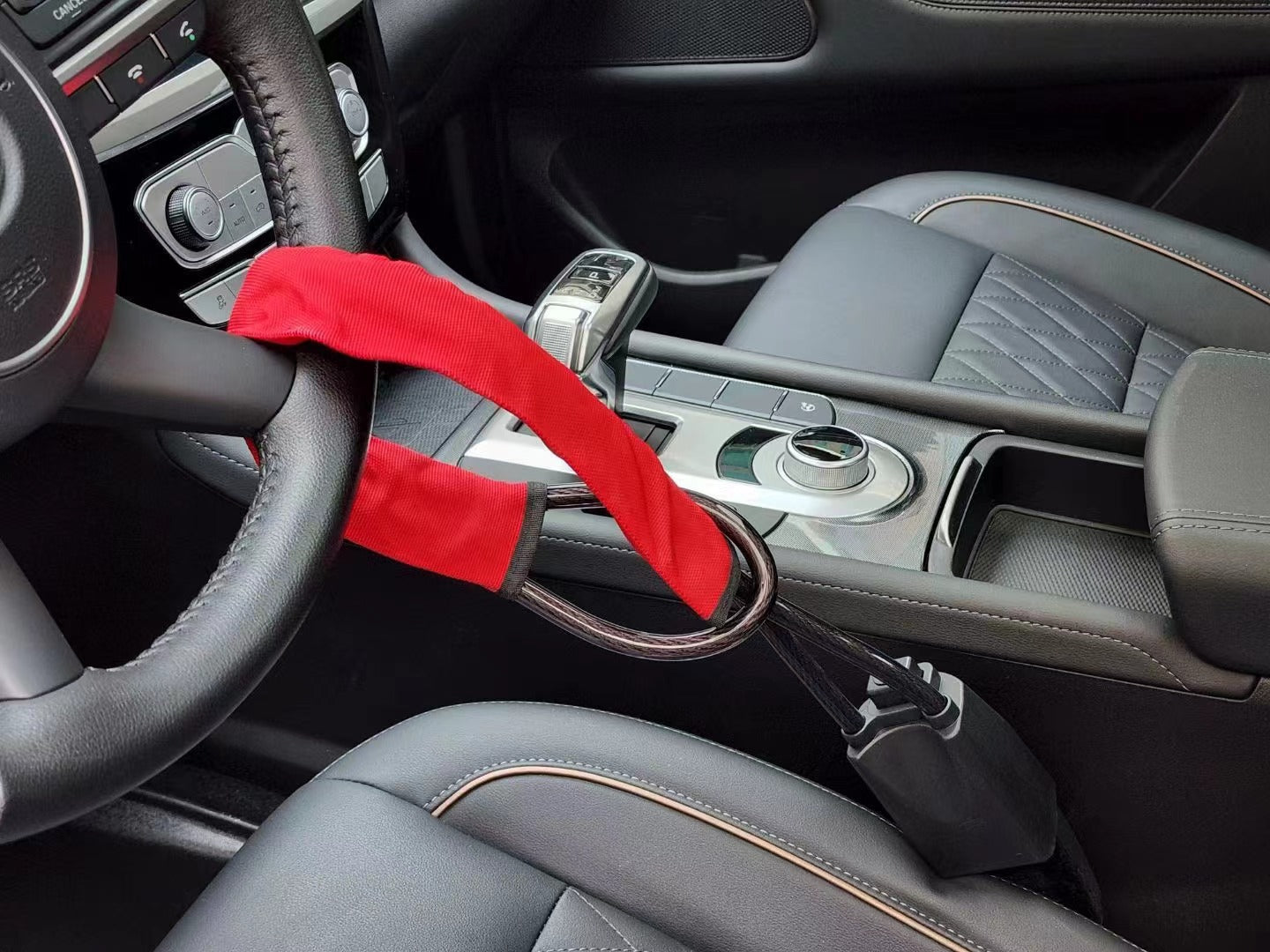 Heavy-Duty Steering Wheel Anti-Theft Lock — Sacramento Car Security