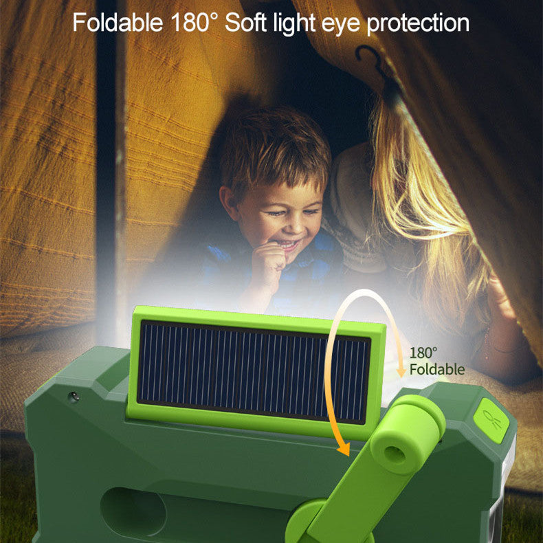 Hand-Crank Emergency Radio — AM/FM/NOAA, Flashlight & Power Bank