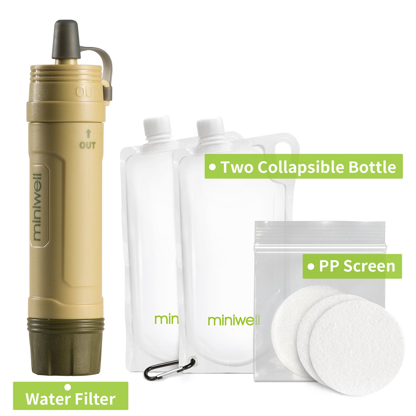 Gravity Emergency Water Filter — Outdoor Survival Purifier
