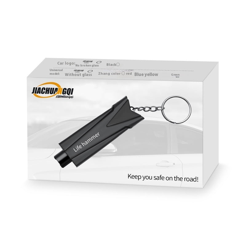 Car Emergency Window Breaker & Seatbelt Cutter — Vehicle Safety Hammer
