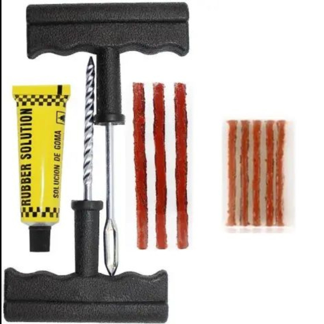 Car Tire Repair Kit — Fix-A-Flat Emergency Tool Set