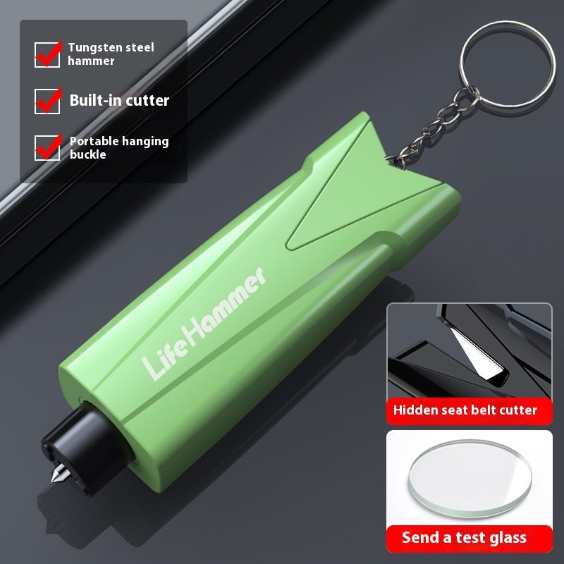 Car Emergency Window Breaker & Seatbelt Cutter — Vehicle Safety Hammer