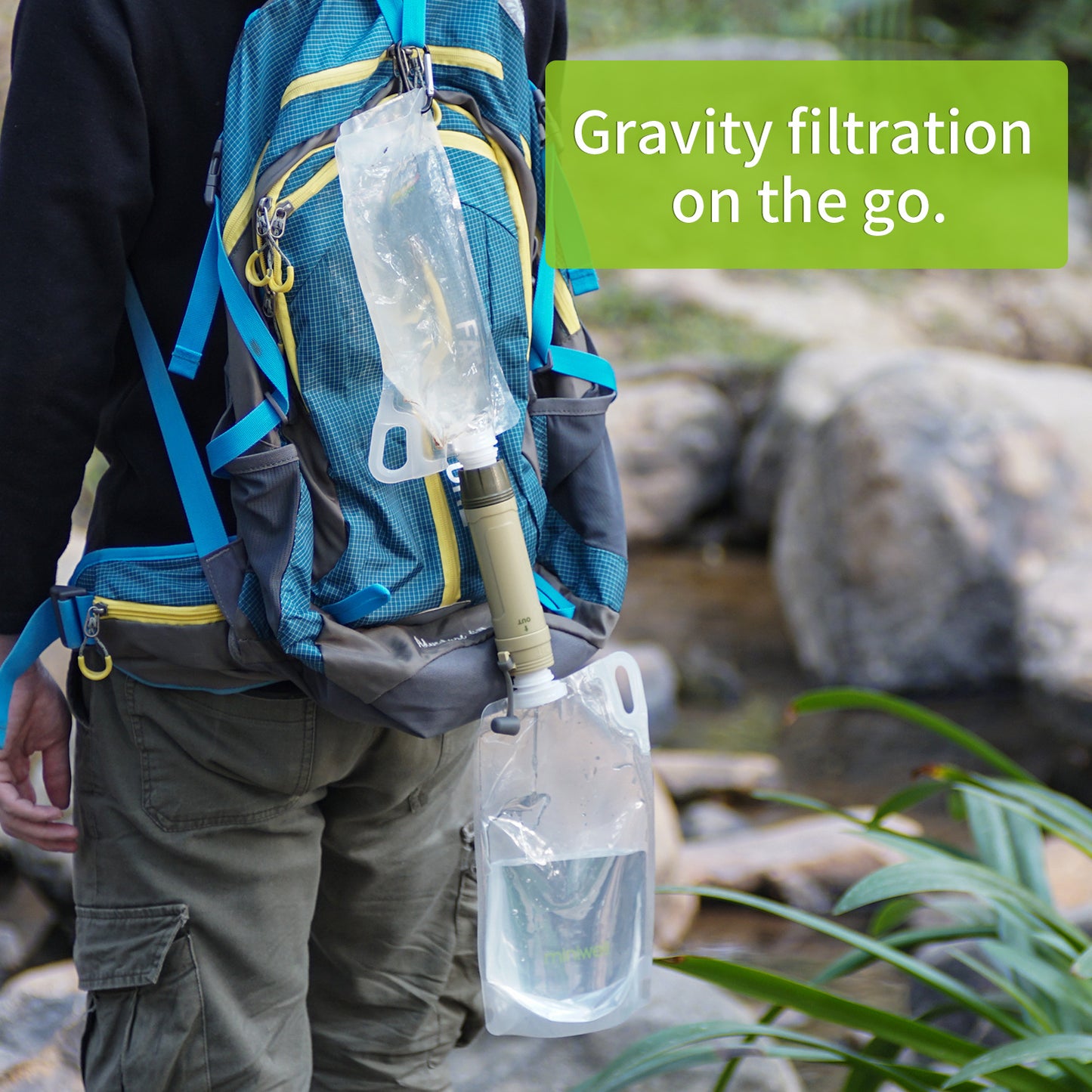 Gravity Emergency Water Filter — Outdoor Survival Purifier
