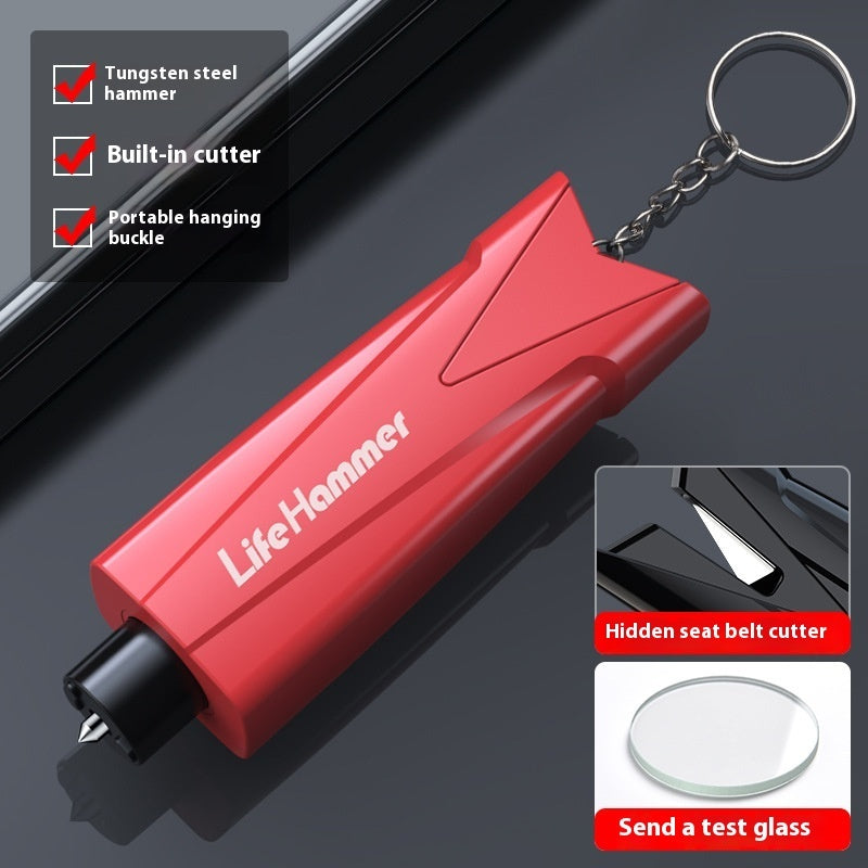 Car Emergency Window Breaker & Seatbelt Cutter — Vehicle Safety Hammer